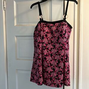 Black & Pink Swim Dress